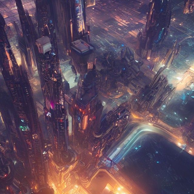 High Tech City in Space: Crystalcore Masterpiece