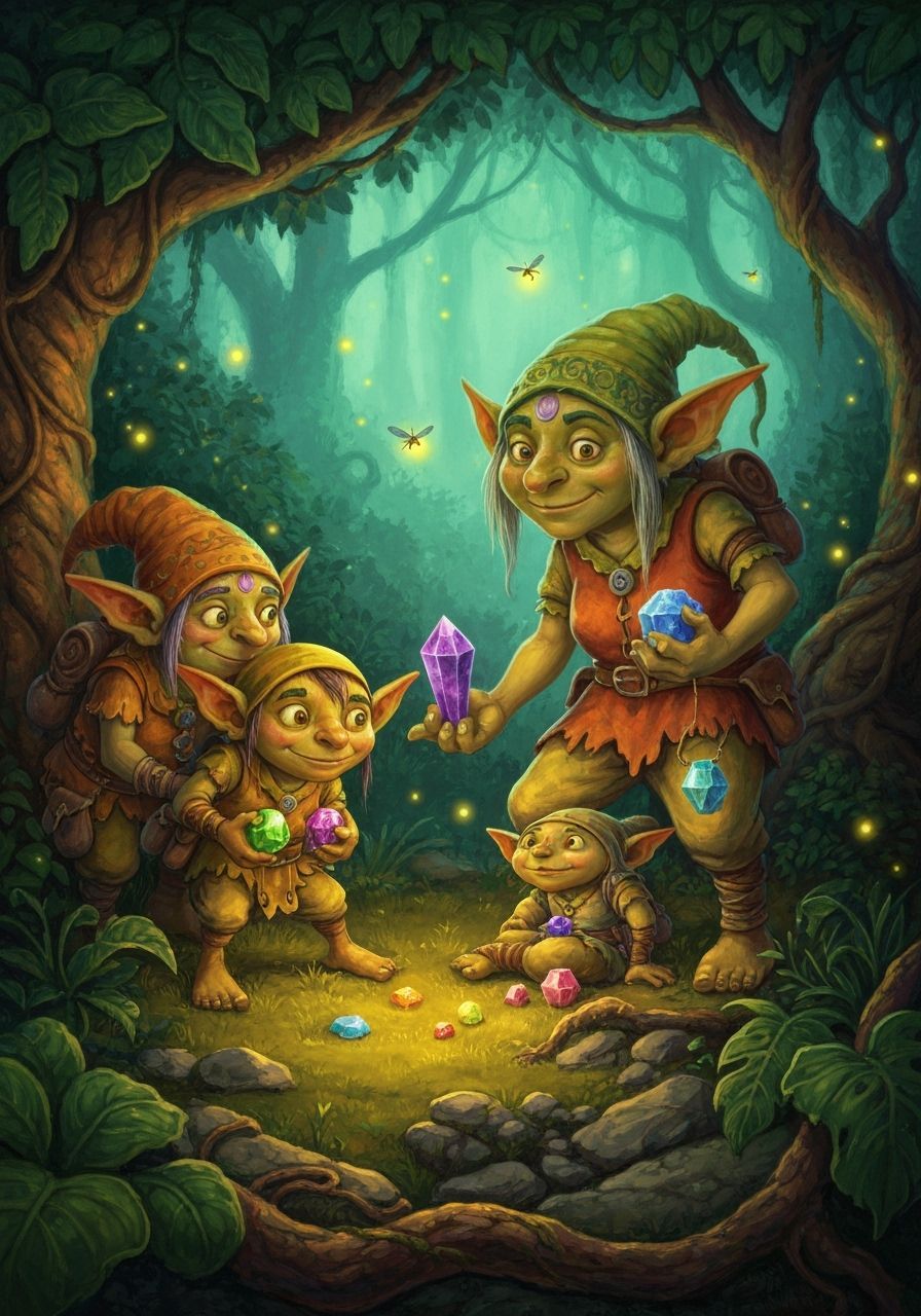 Goblin Gemstone Adventure in Enchanted Forest