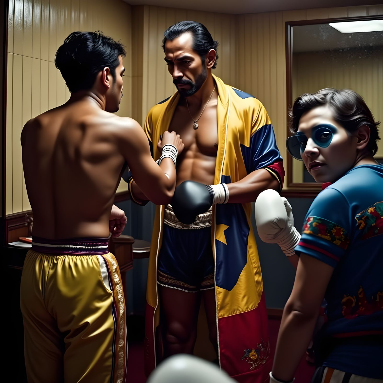 Boxer Roberto Duran Prepares for Fight with Intense Warm-Up ...