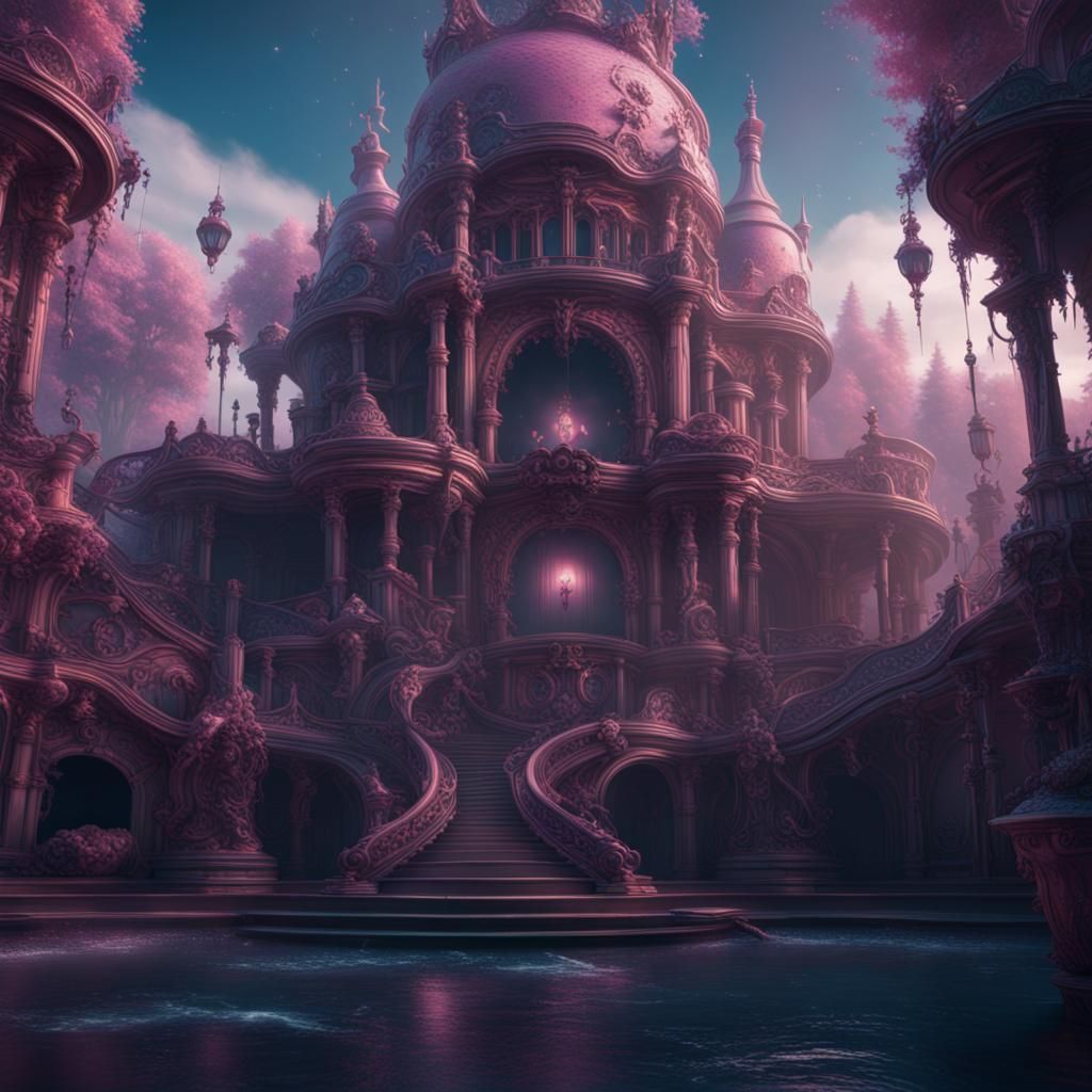 Detailed Matte Painting of the VOID in Deep Color