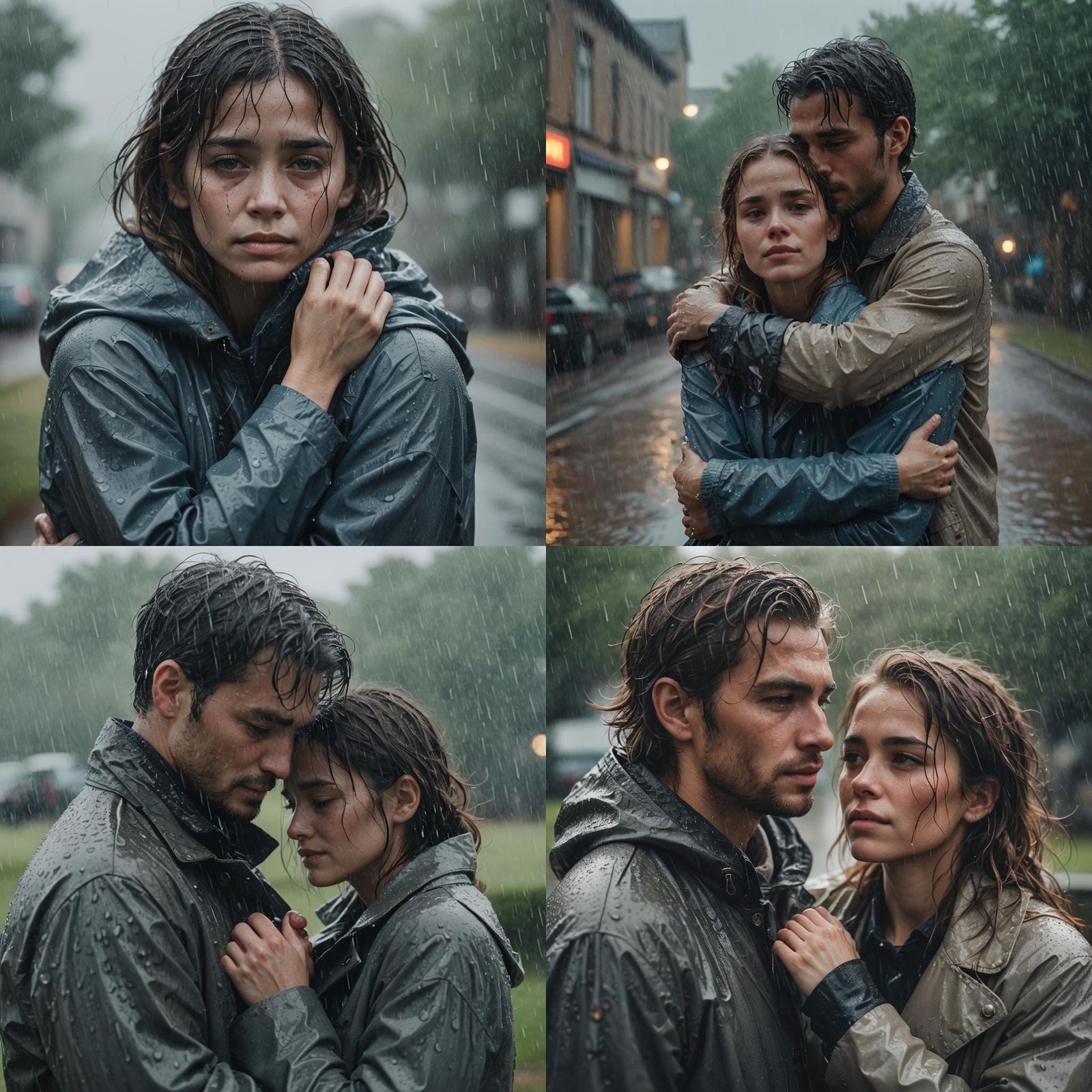 Rainy Encounter: A Photograph of Longing and Disillusionment