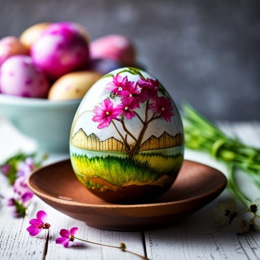 Stunning Decorated Easter Egg