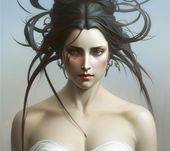 Detailed Portrait in the Style of Gerald Brom