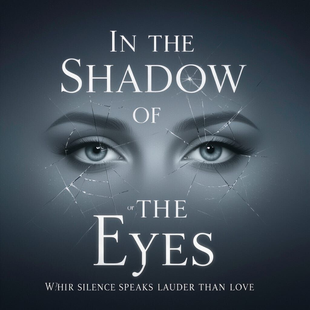 Ethereal Eyes in Shadow Book Cover Design