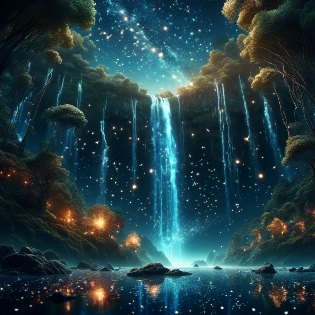 Cosmic Waterfall