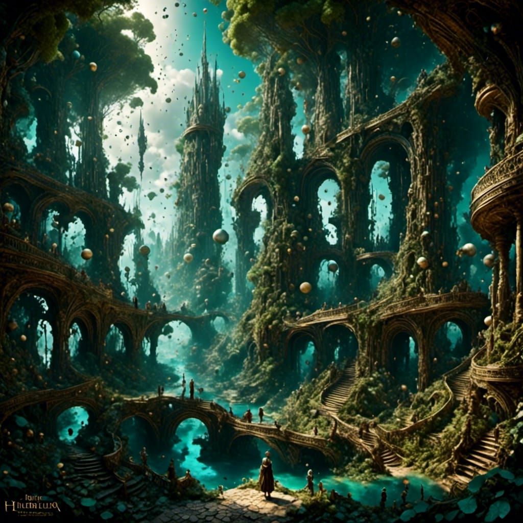 3D Paper Art: World in Wrong Direction