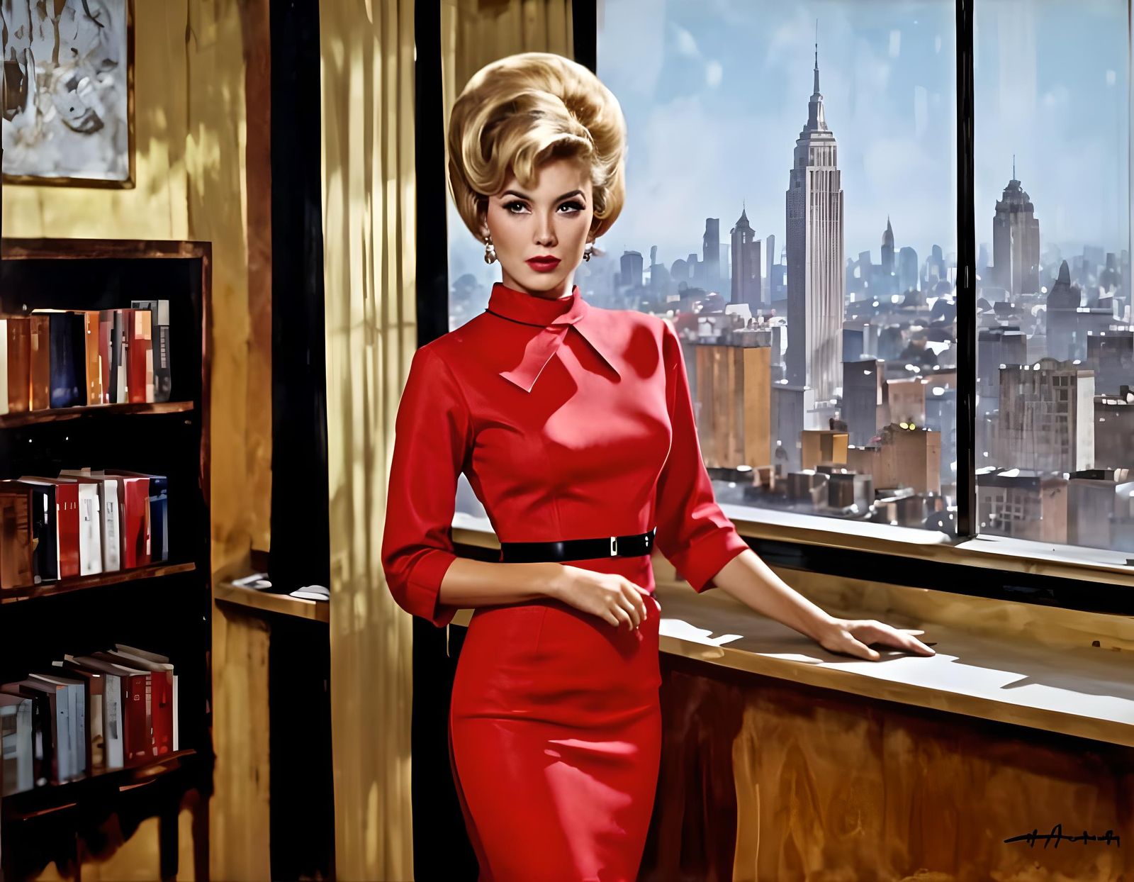 1960s Mod Secretary in Jet Set Office