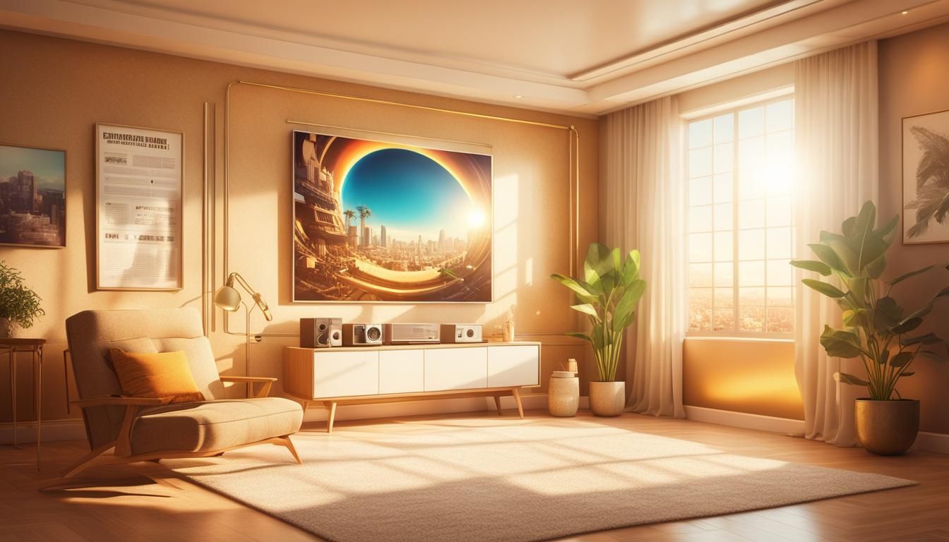 Photorealistic Air Conditioning System in Pop Art Style