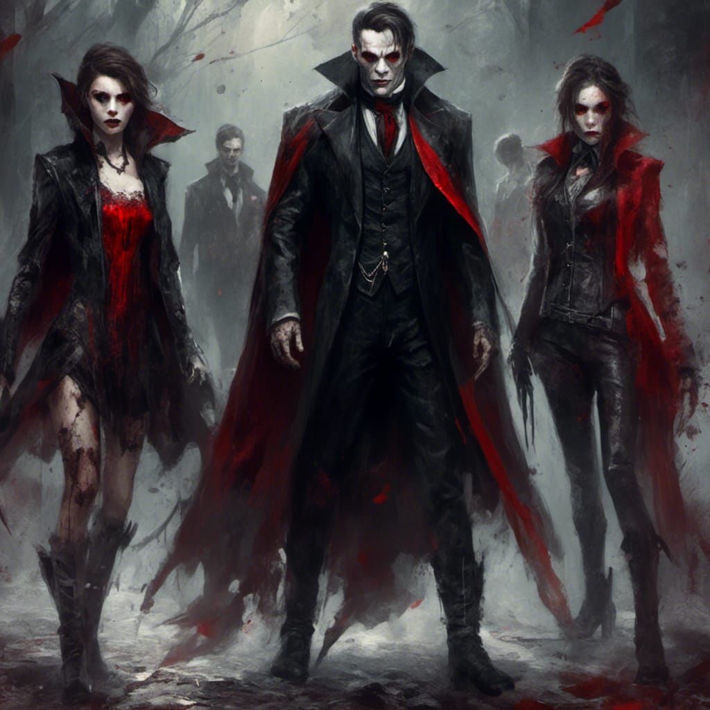 Vampires in Patent Leather: Manga Scan Style