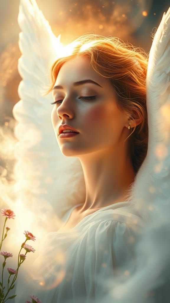 Majestic Angel Soul Radiates Peace and Harmony
