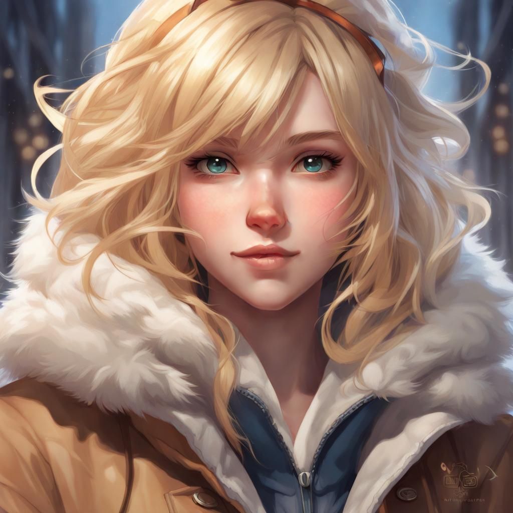 Attractive Anime Girl Portrait in 8K Resolution