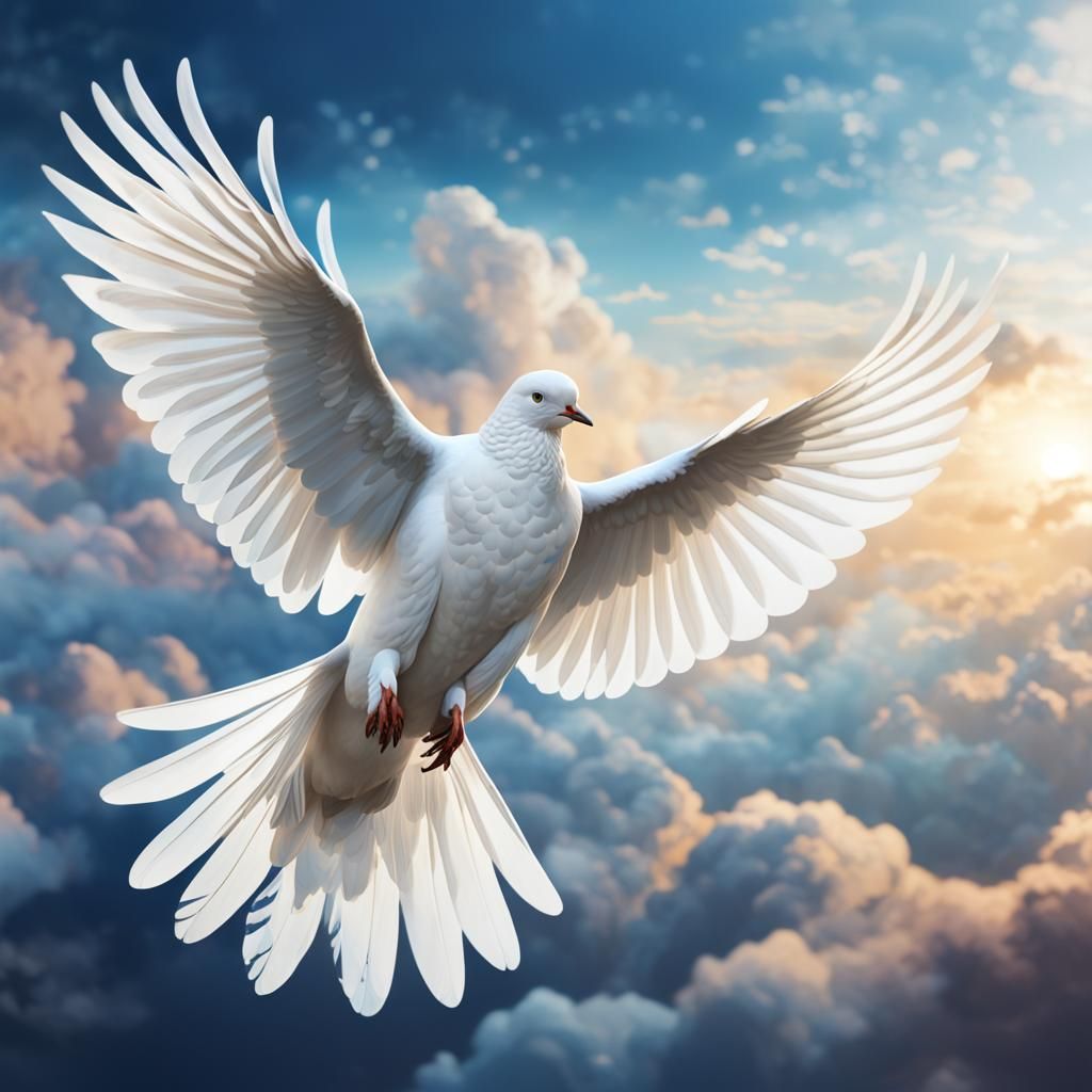 Dove of Peace: Detailed Matte Painting