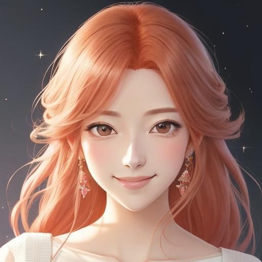 Portrait tangerine girl