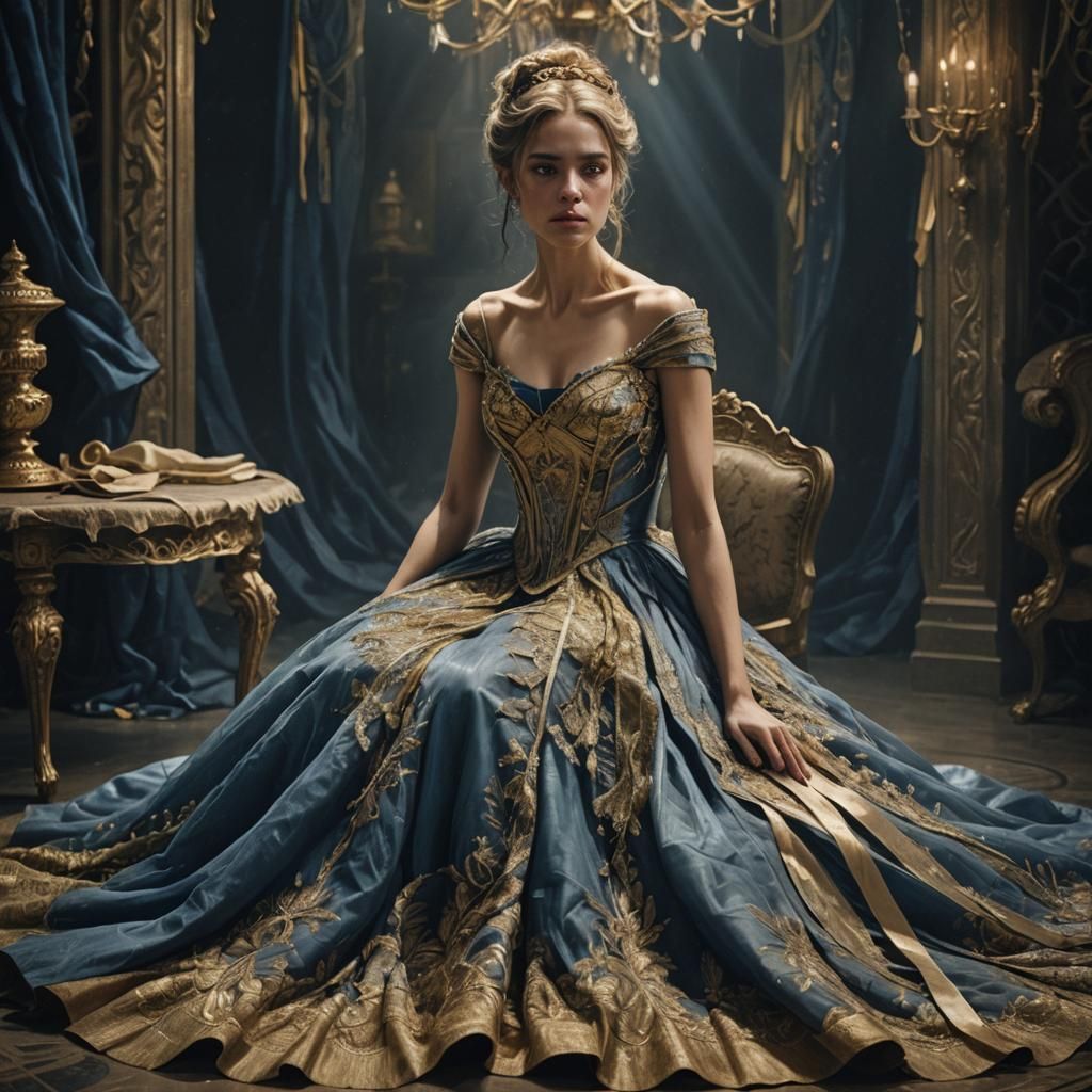 Elegant Despair: Woman in Cell, Concept Art