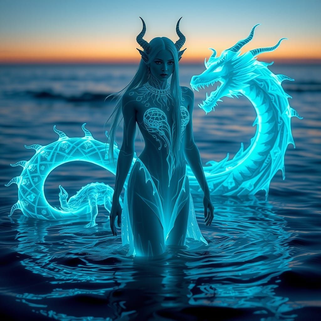 Turquoise Water Dragon #2