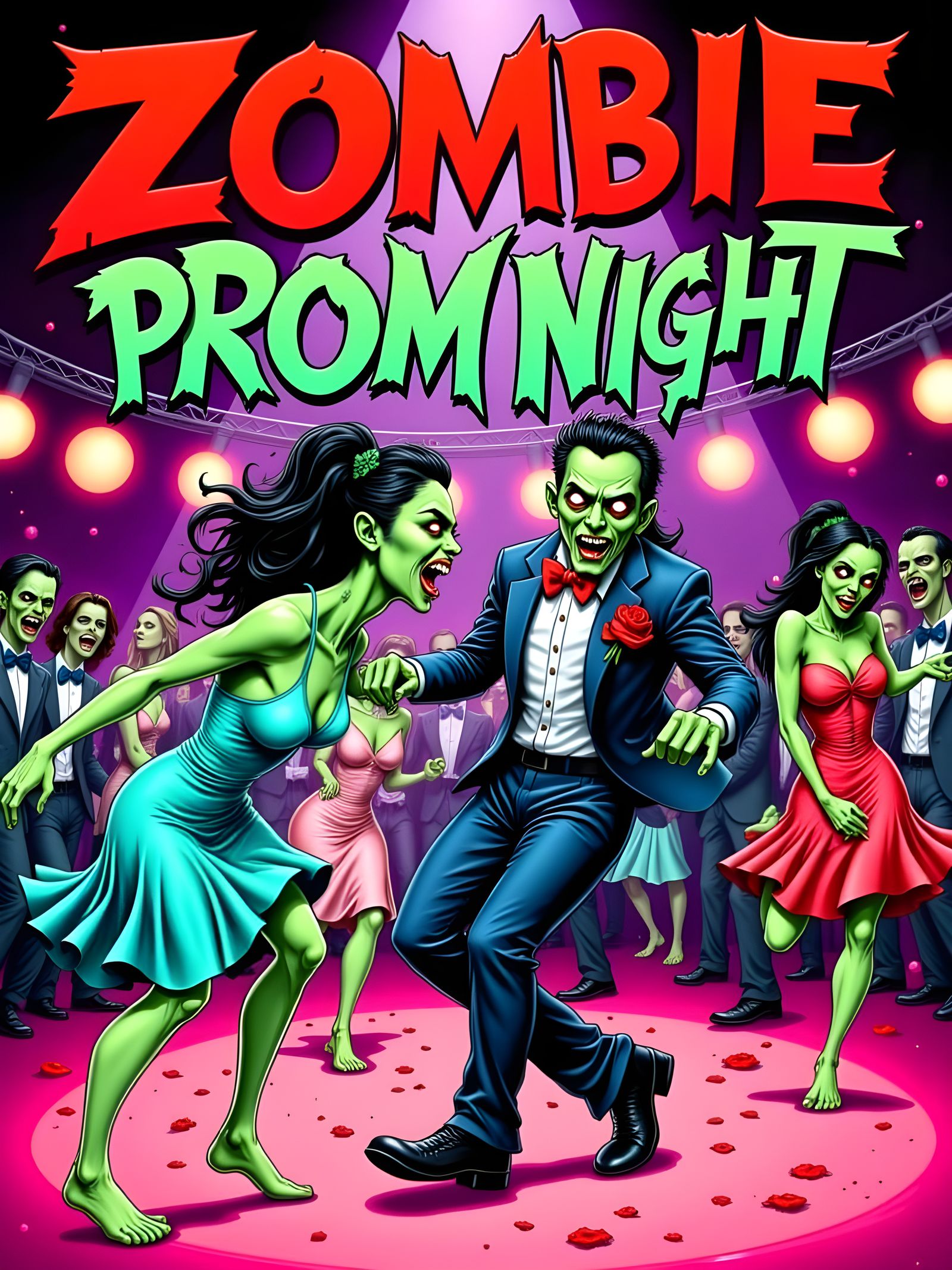 Zombie Prom Night Comic Book Cover