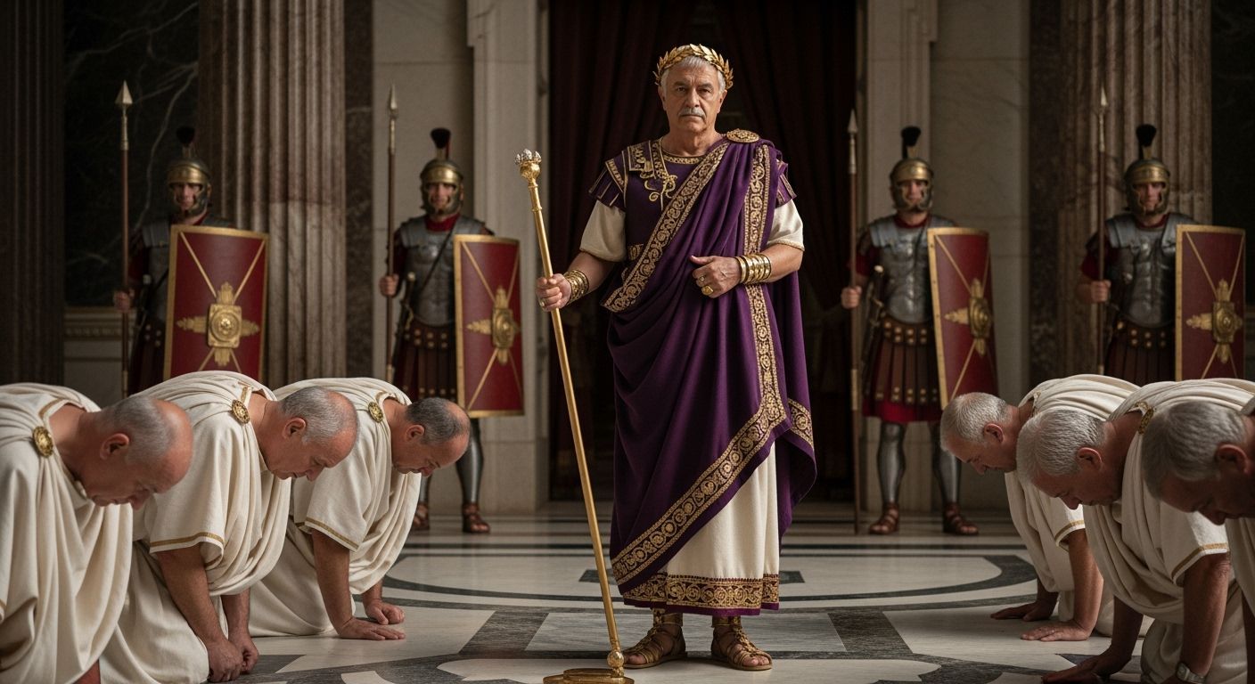 Emperor Nero in Lavish Roman Palace