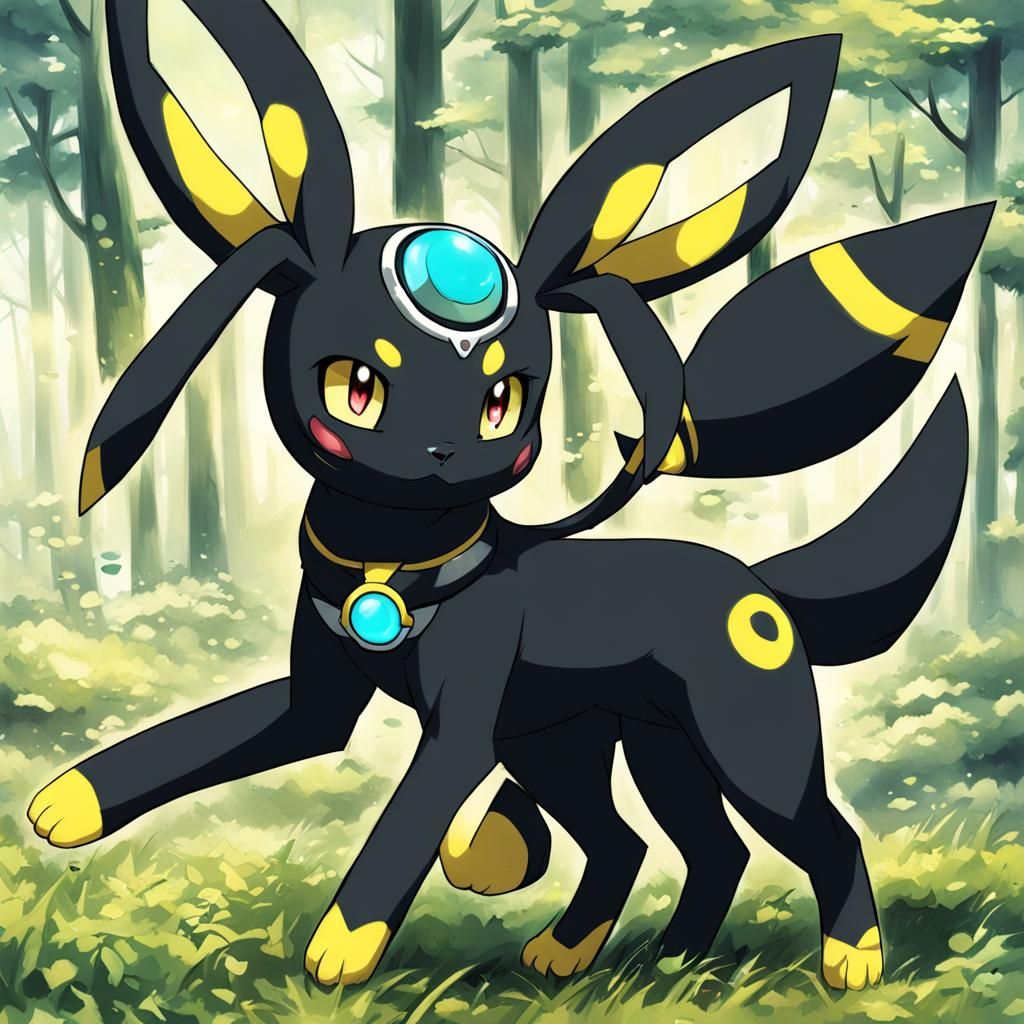 Umbreon, Espeon, Sylveon in Anime Style