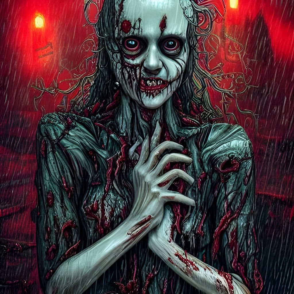 Horror Rains: A Spine-Chilling Thriller Artwork