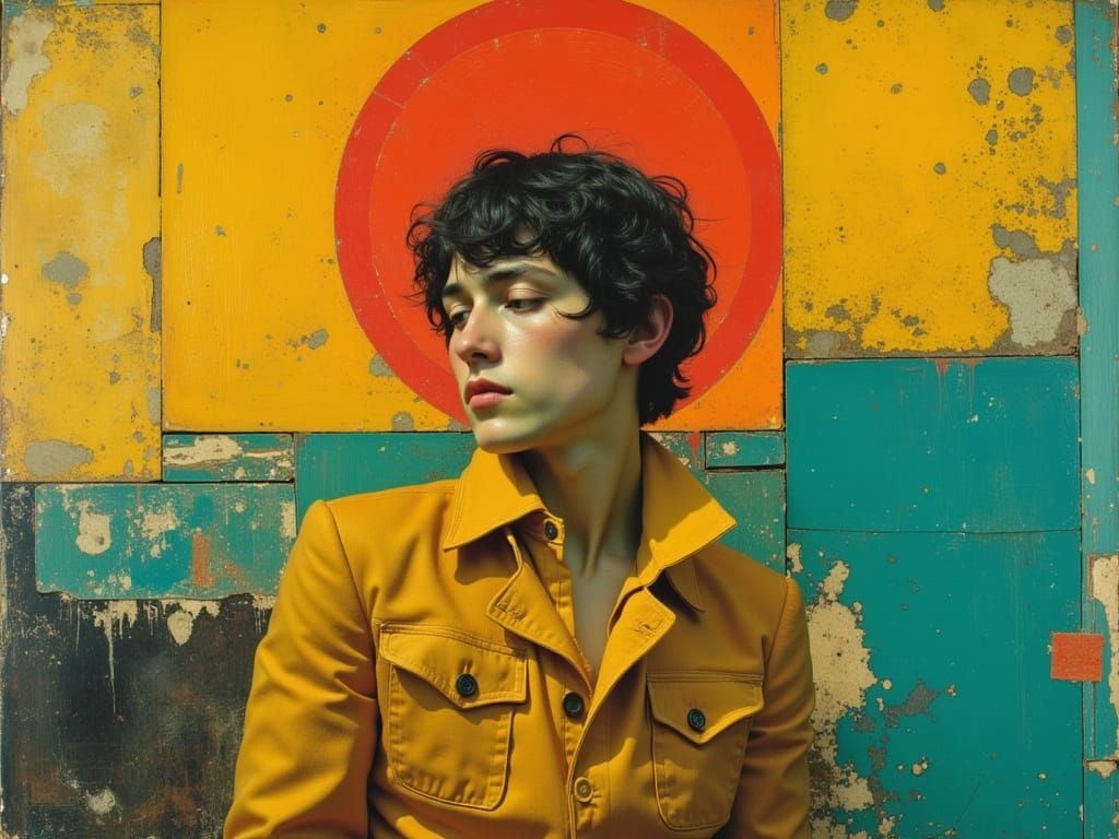 Handsome Man Appears, Captivating Hearts in Vibrant Colors