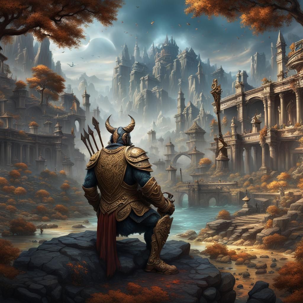 Fantastical Matte Painting with Intricate Details