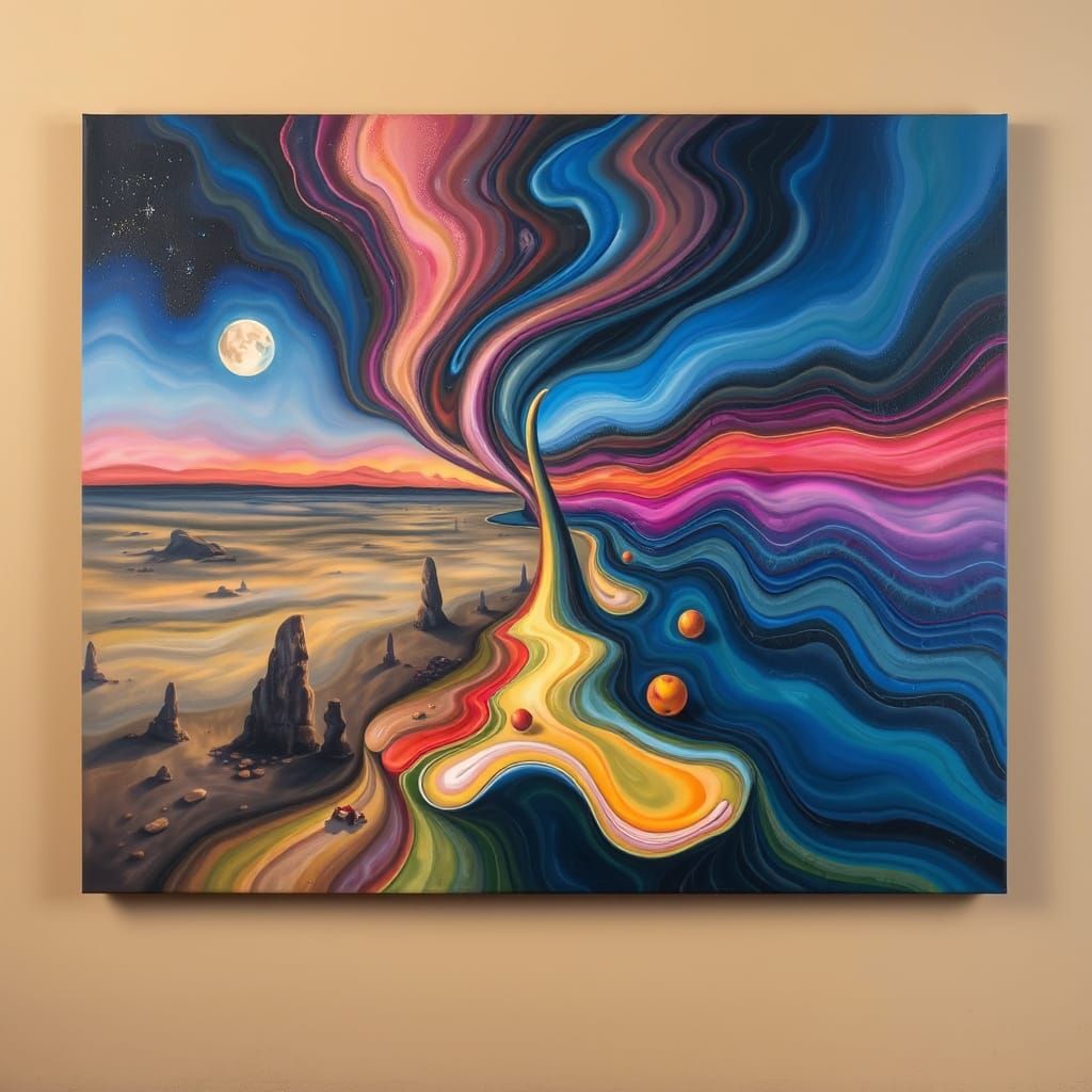 Surreal Artwork Capturing Abstract Suction in Dali Style