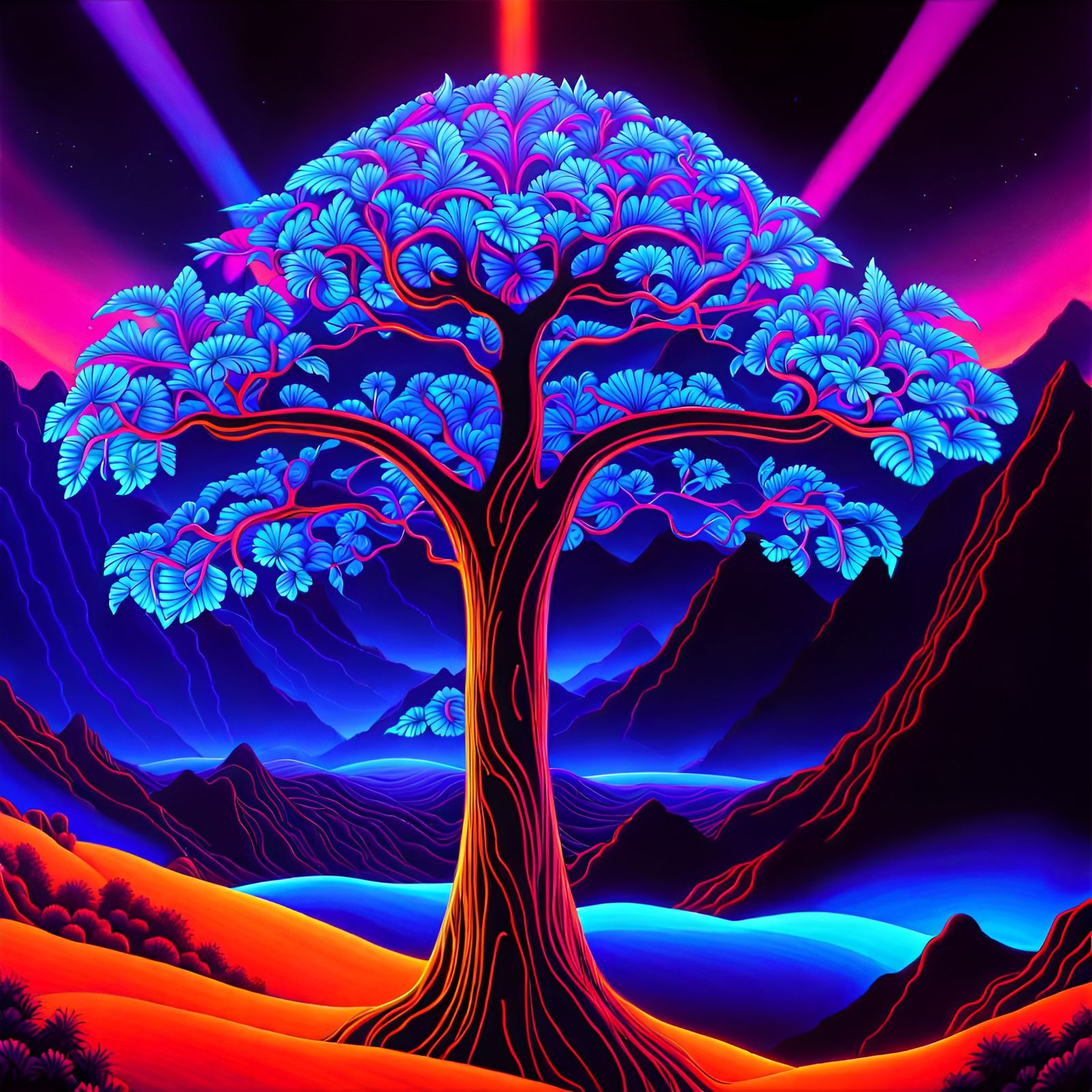 Black Light Fluorescent Art