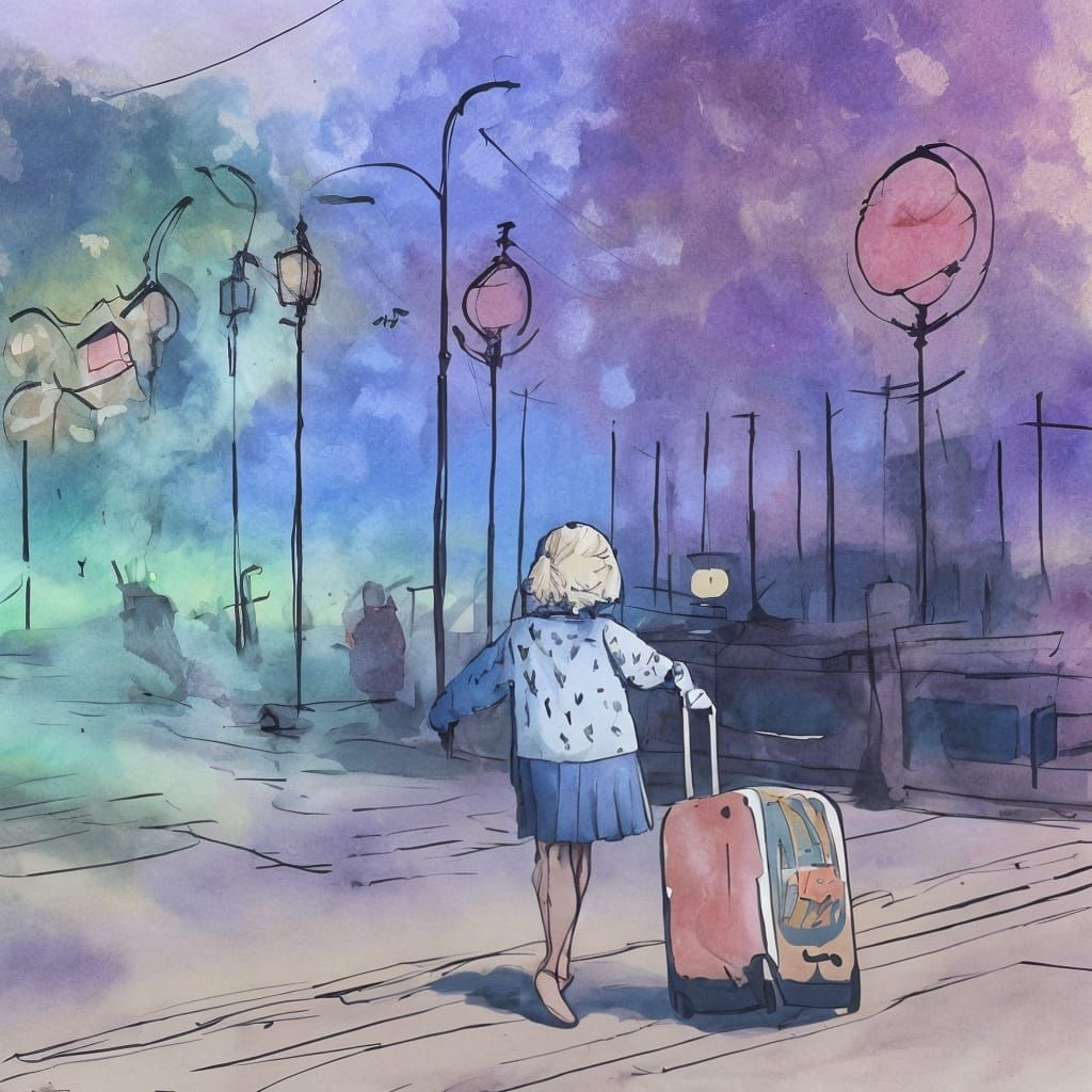 Every time she travels she gets sick.