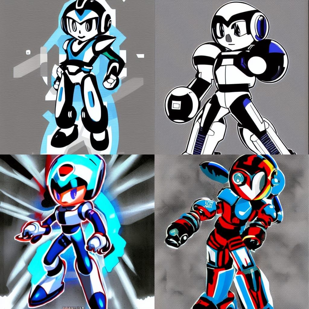 Tom Cruise as MegaMan Zero: Digital Ink Illustration
