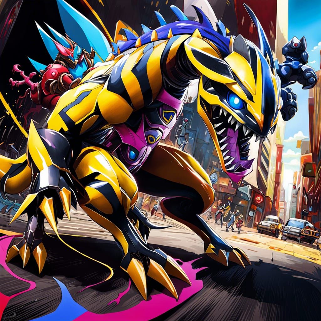 Scorpion Centaur Monster: Anime-Inspired Digital Art