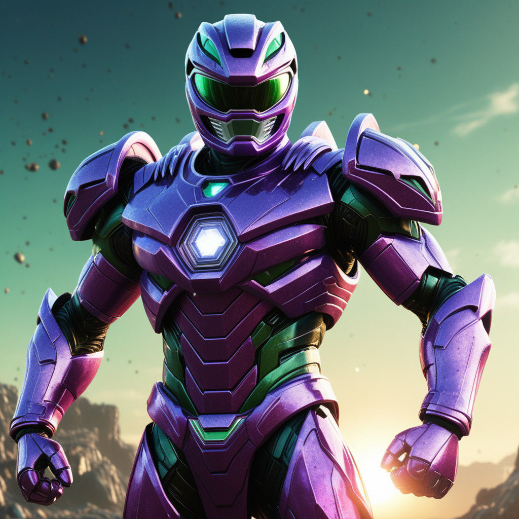 Power Ranger Triumphant in Crystal Realm