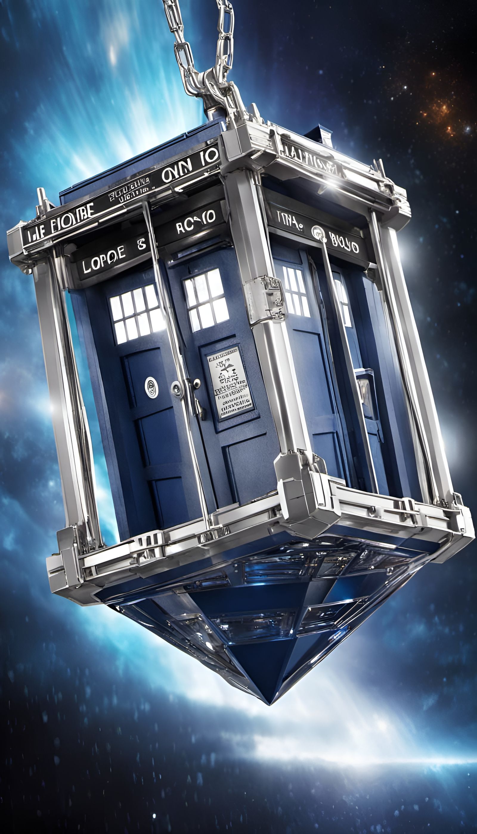 TARDIS Quantum Singularity Diamond Ring