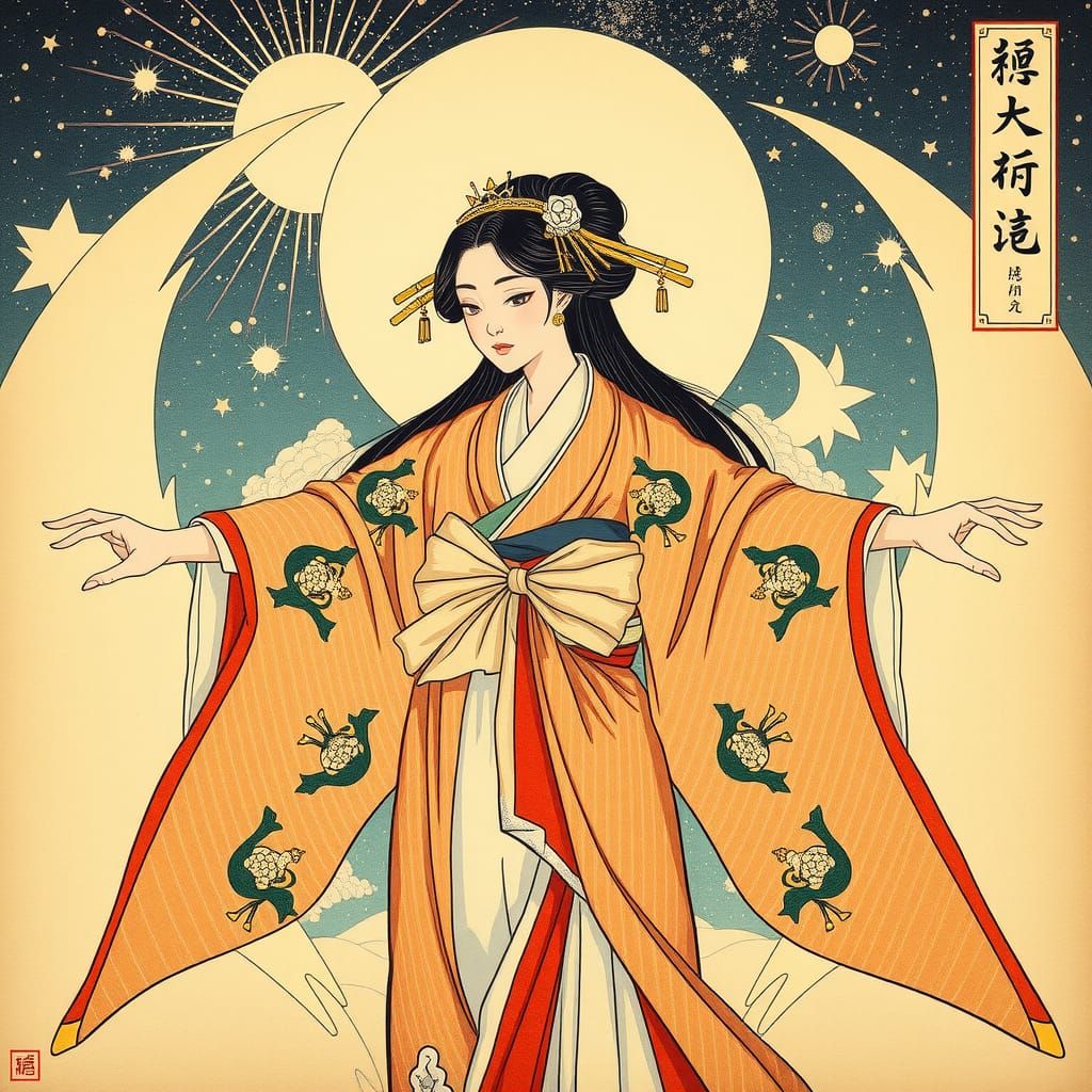 Ukiyo-e Illustration: Secrets of the Universe