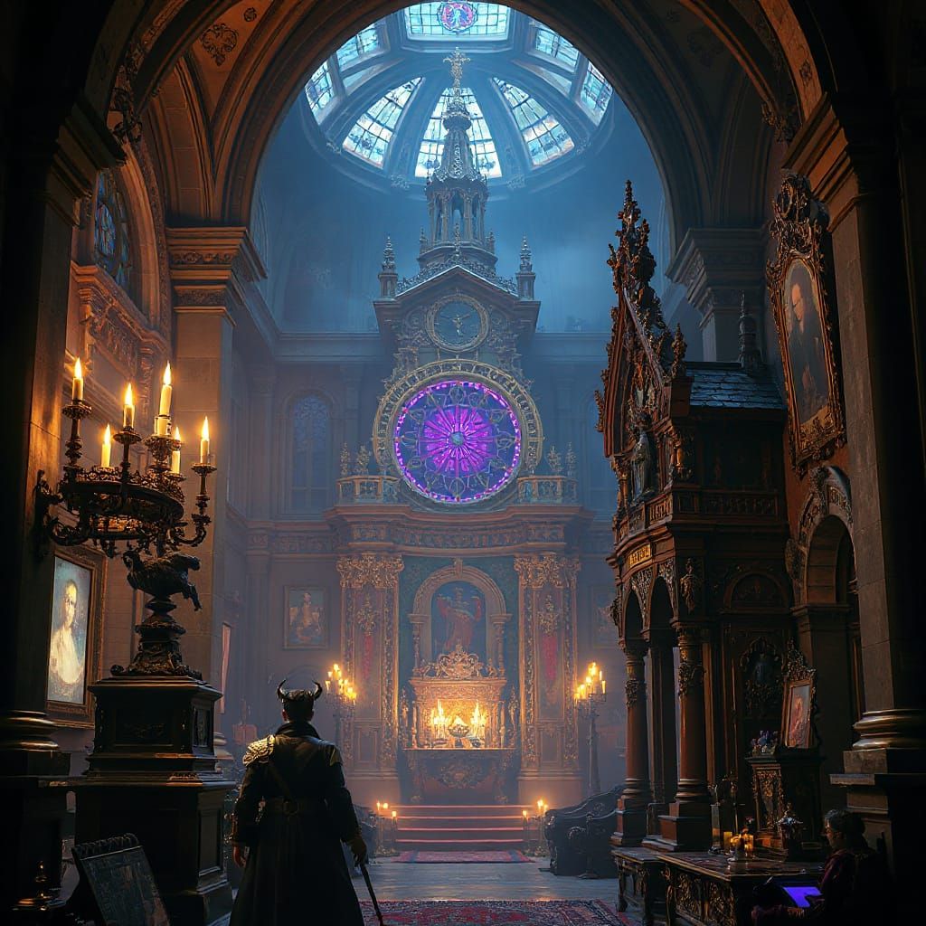 Dark Fantasy in Baroque Style with Gothic Punk