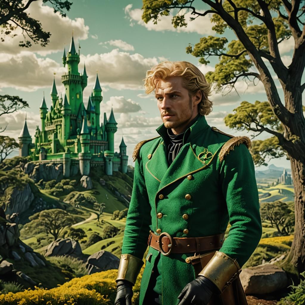 Young Prince's Discovery of Oz in Cinematic Style