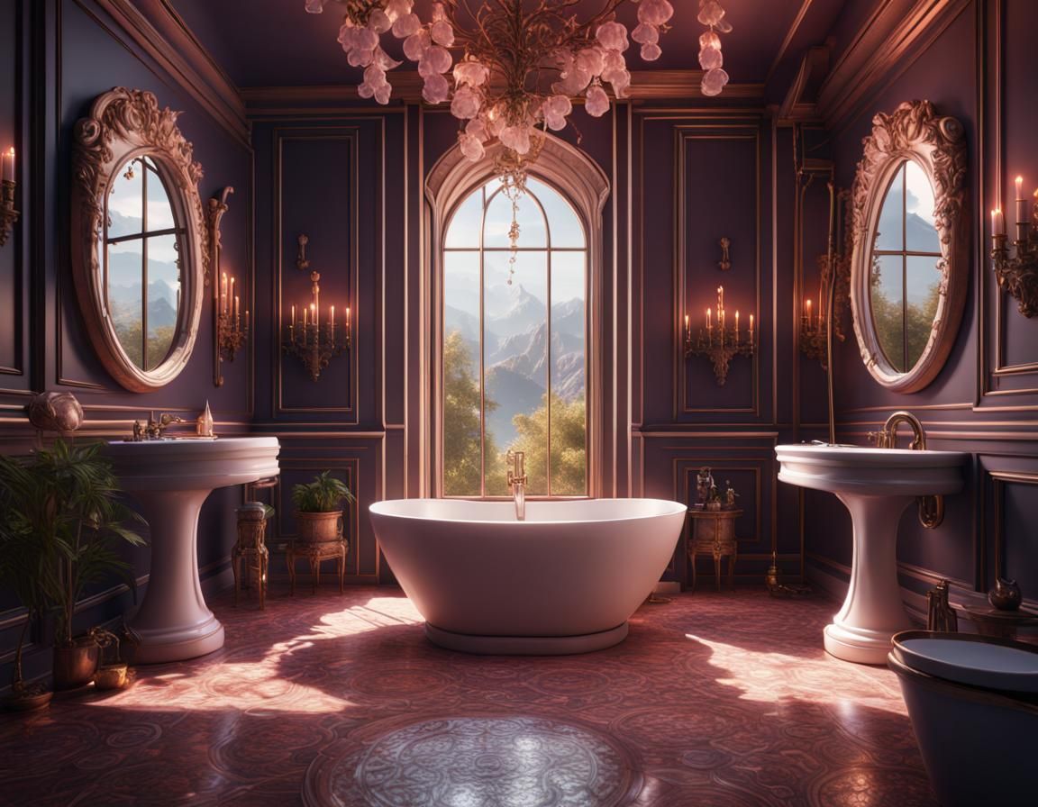 Romantic bathroom