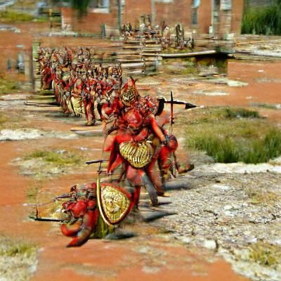 Roman Legion Battles Demonic Army