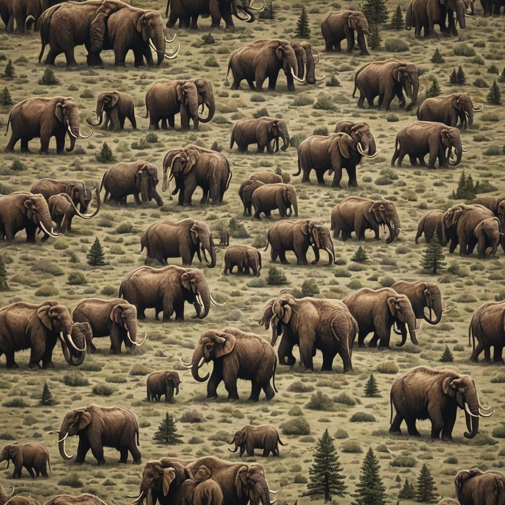 AI Image of a Woolly Mammoth