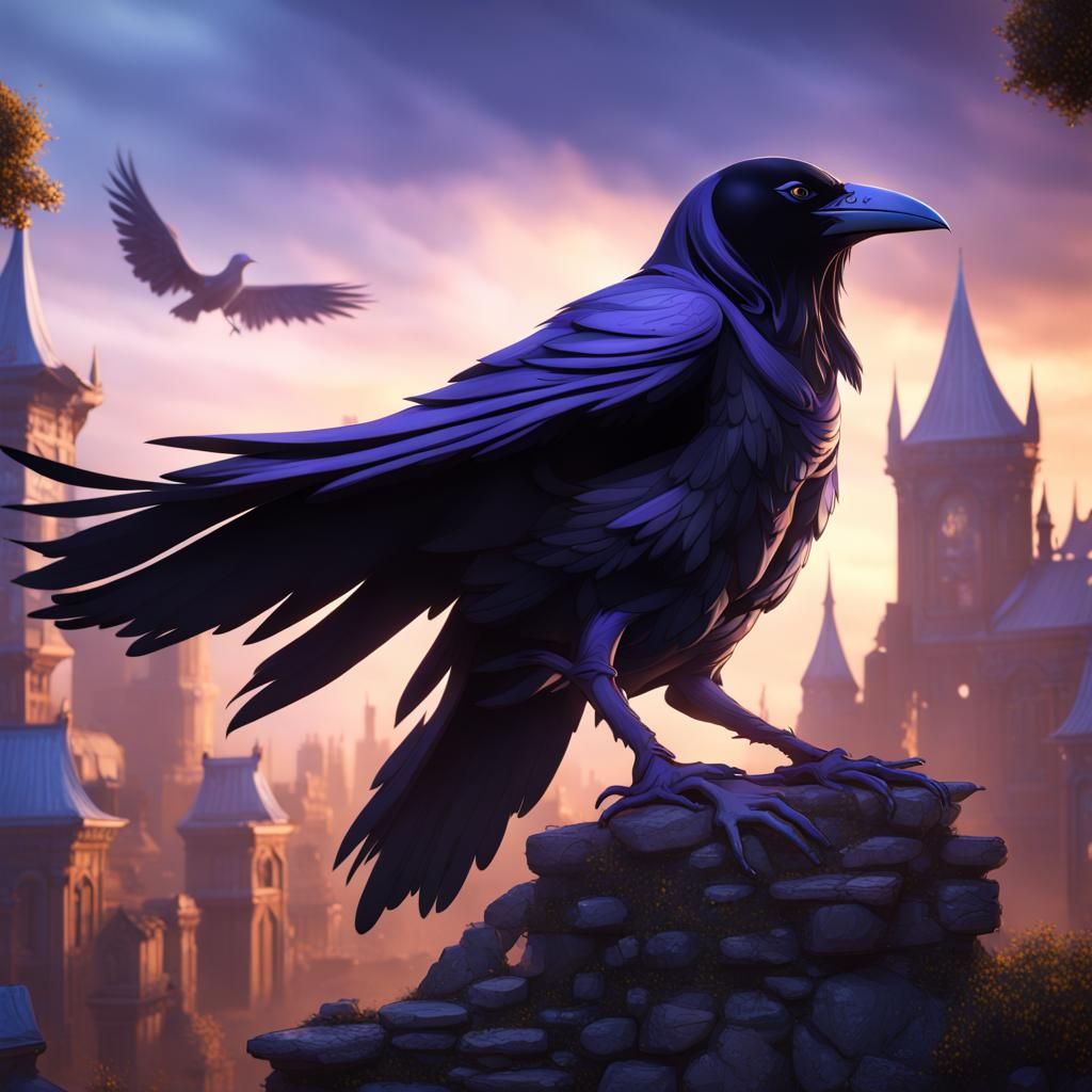 Raven from Teen Titans: Detailed Matte Painting