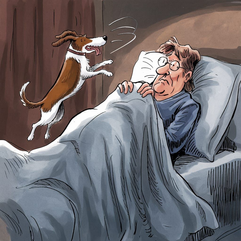 Pampered Morning Surprise in a Cozy Bedroom