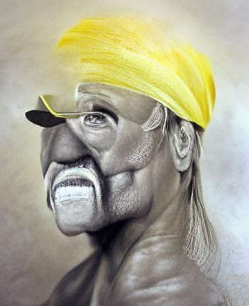 Stylized Muscular Figure in Dynamic Rendering