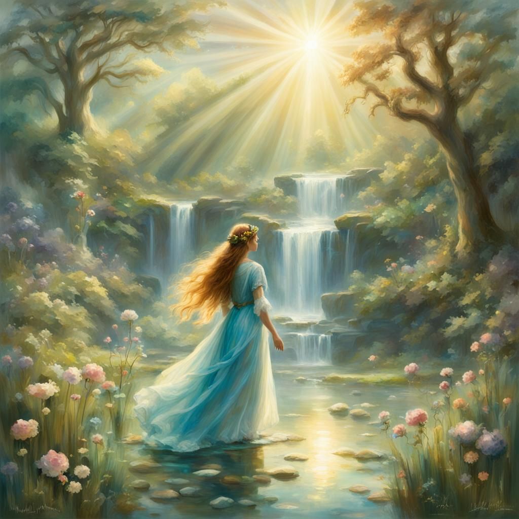 A magical realm and kingdom of maximal Undine Water Spirits ...