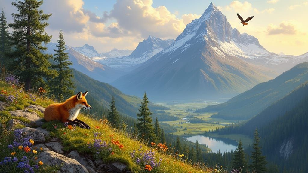 Majestic Norwegian Highlands at Golden Hour