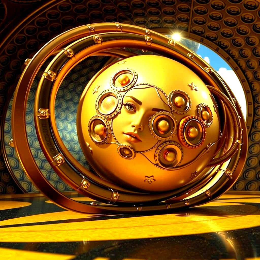 Surreal Glamour: A Vibrant CGI Masterpiece