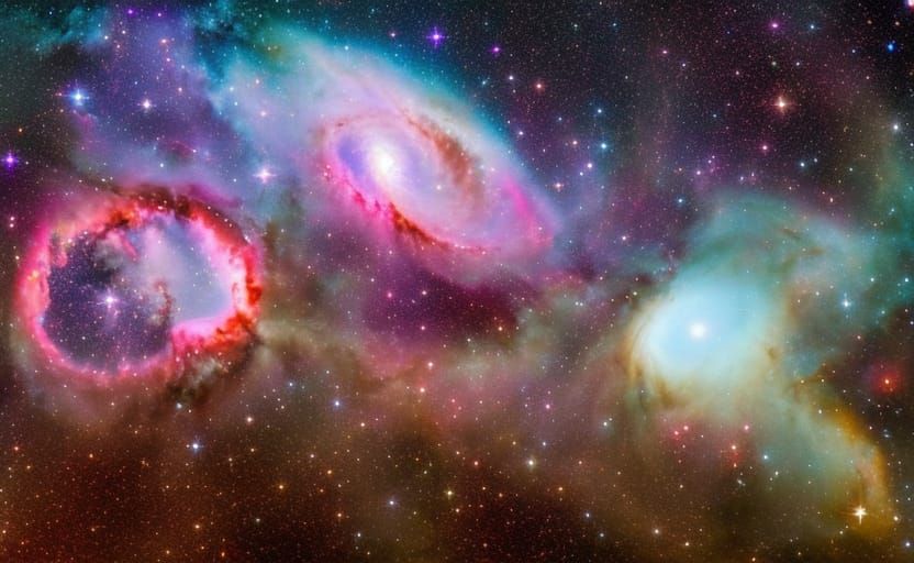 Cosmic Milky Way Over Icy Tundra Landscape