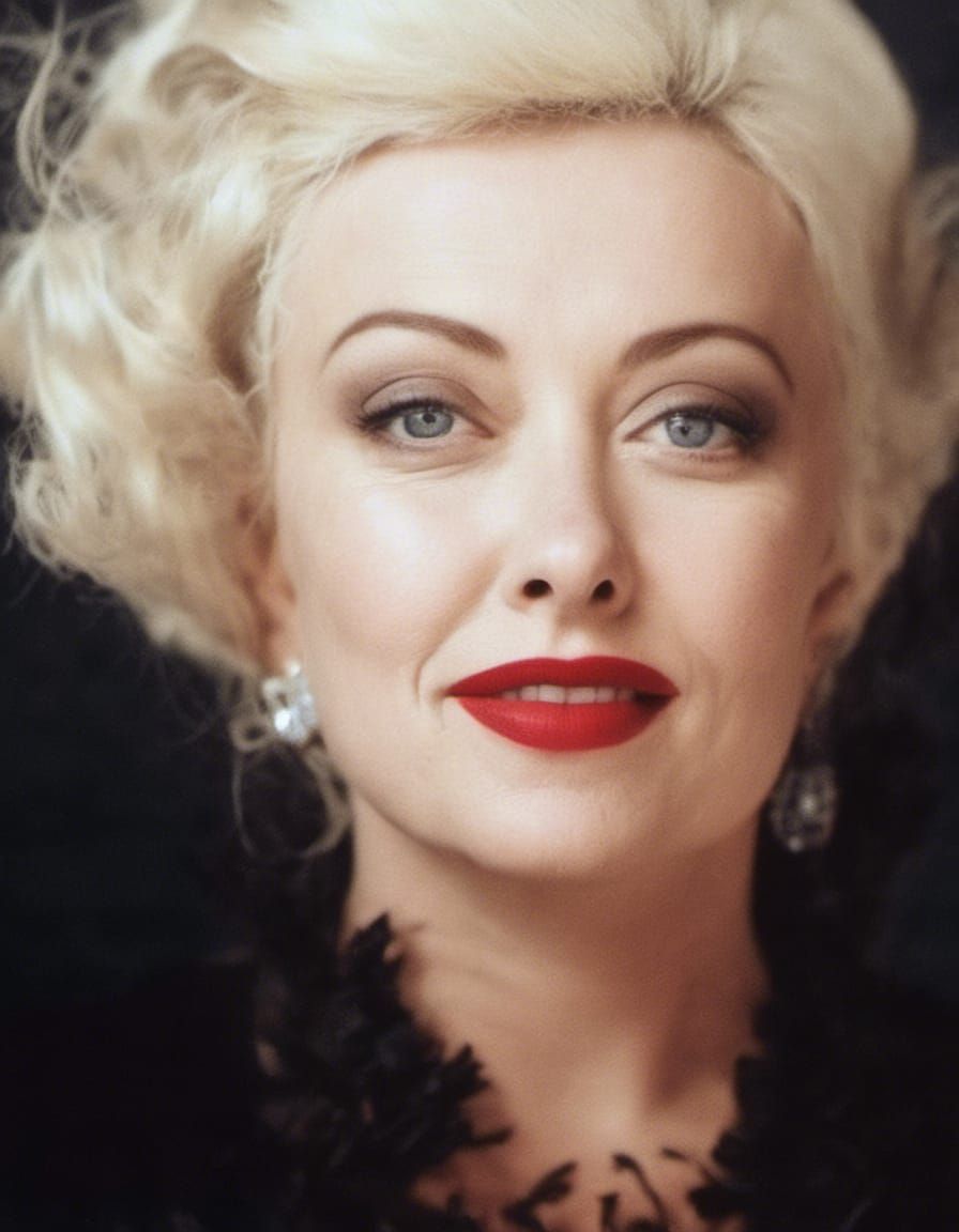 Elegant Portrait in Classic Hollywood Style