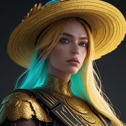 Elaborate Hats in Hyperrealistic Digital Art