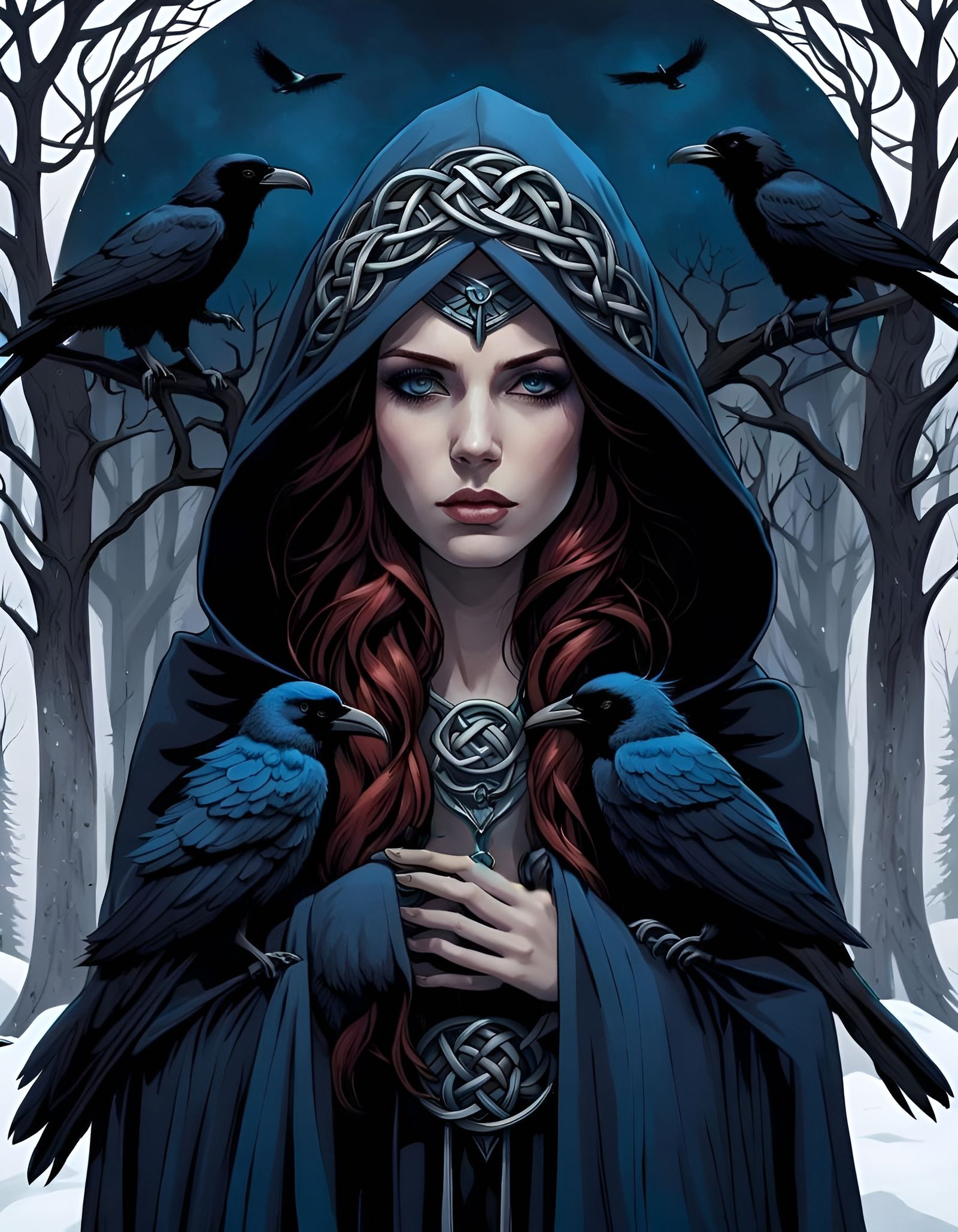 The Melancholy Celtic Witch of Raven's Fast Wood