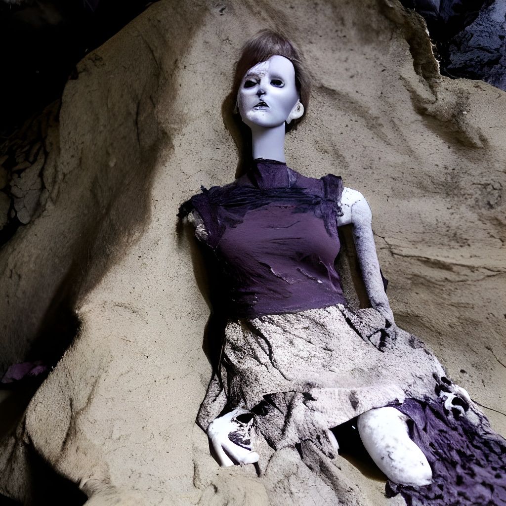 Shattered Gothic Mannequin Washed Ashore
