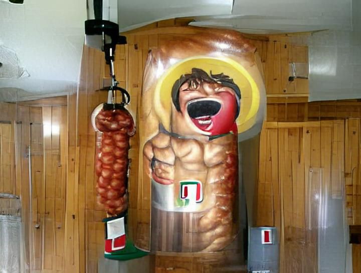 Italian Sausage Punching Bag for Christ